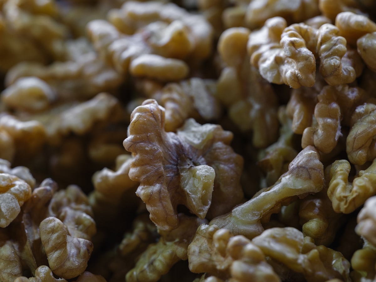 Carefully graded walnuts representing our wholesale craft
